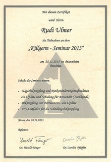 Killgerm-Seminar Rudi Ulmer - Rudi Ulmer Schädlingsbekämpfung